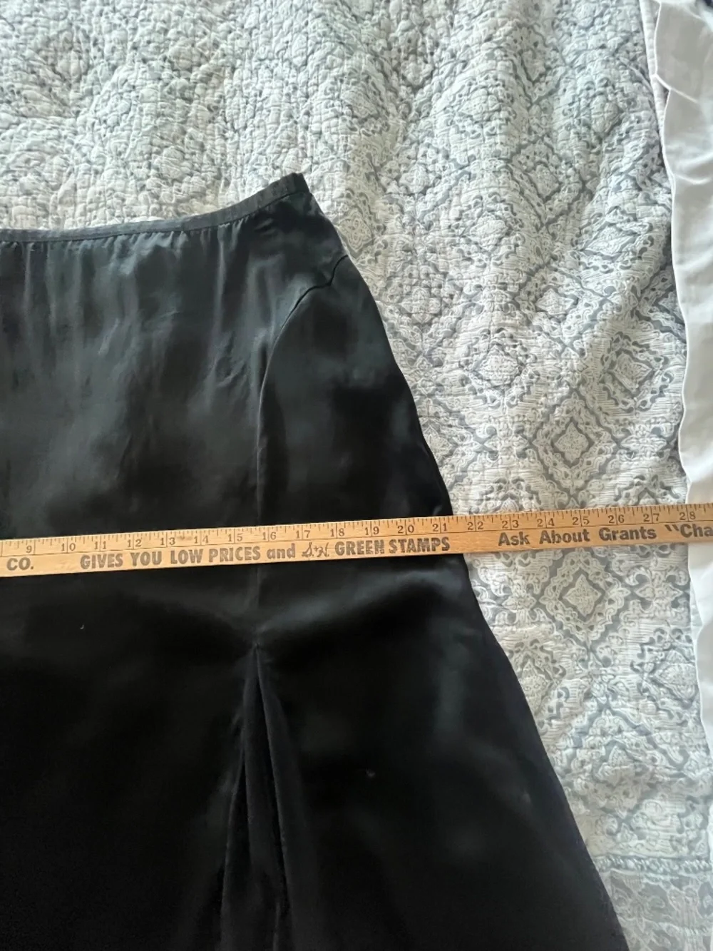 VTG Ideology 100% Silk Handkerchief Hem Skirt Black Sz 12 Dark Romantic Goth - Picture 6 of 10